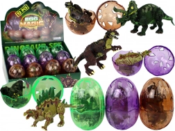 Œuf de dinosaure avec figurine 9 cm, 3 couleurs
