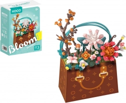 Jeu de construction mini KOCO fleur dans un sac à main, 267 pièces