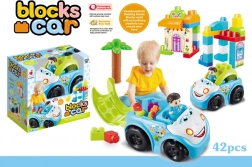 Voiture avec blocs pour tout-petits, 40 pièces