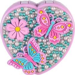 Trousse de maquillage pour enfants dépliable en forme de cœur SOUZA!