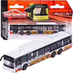 Autobus urbain MAN Lion's City C – modèle blanc Majorette