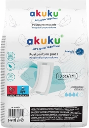 Serviettes post-partum jetables superabsorbantes Akuku, 10 pcs