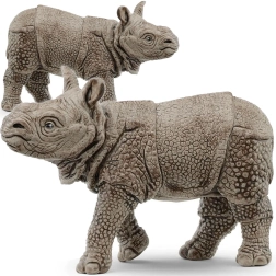 schleich jeune rhinocéros indien – figurine wild life