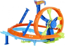 looping turbo de course hot wheels – set cascade avec propulseur