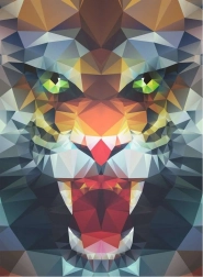 Puzzle Lion Polygone 500 pièces Ravensburger