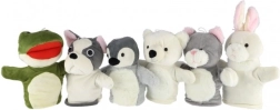 Marionnettes d’animaux en peluche pour enfants mix - 1 pc