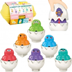 WOOPIE Mosaïque Montessori Œufs Pouet 6 pcs