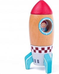Fusée en bois pour enfants