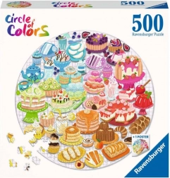 Puzzle Ravensburger cercle : Desserts 500 pièces