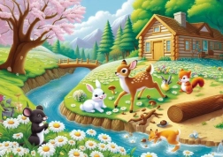 Puzzle Joie printanière 25 pièces
