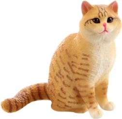Figurine de chat en plastique