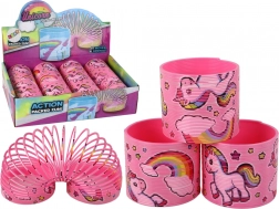 Ressort relaxant culte rose avec licorne 6 cm