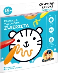 Longues coloriages J’attrape mon crayon – animaux (18 mois et +)