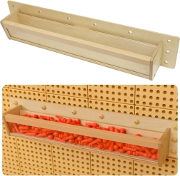 Boîte de rangement en bois avec paroi transparente 80 cm pour panneaux scientifiques-créatifs Masterkidz STEM