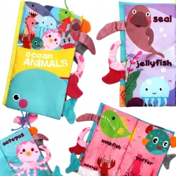 woopie livre en tissu avec queues d’animaux marins