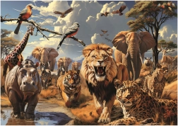 Puzzle Educa animaux sauvages 1000 pièces