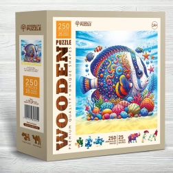Puzzle en bois Poisson exotique 250 pièces