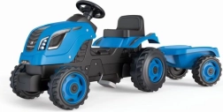 Tracteur à pédales Farmer XL avec remorque – Bleu