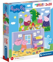 Puzzle Peppa Pig - Clementoni 2x20 pièces