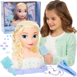 Tête à coiffer Elsa de Disney La Reine des Neiges Deluxe avec accessoires