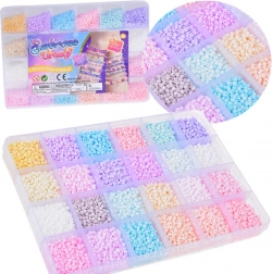 Perles pastel pour bracelets d’amitié 24 couleurs