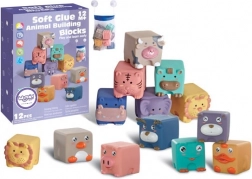 Cubes sensoriels et puzzles animaux pour enfants WOOPIE 12 pcs