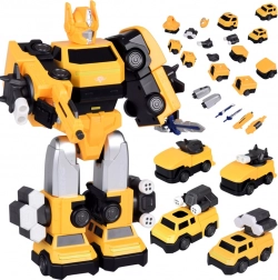 robot transformable magnétique 2‑en‑1 – grande figurine avec accessoires