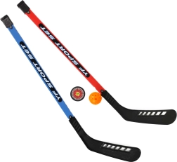 Ensemble de crosses de hockey avec balle et palet