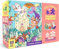 Puzzle familial Purrmaid Paradise 60 pièces – Chronicle Books