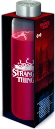 Bouteille en verre avec manchon en silicone à motif Stranger Things