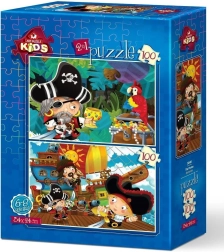 Puzzle Pirates 2×100 pièces