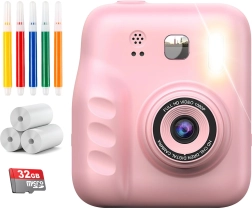 Appareil photo numérique pour enfants avec impression instantanée Renew Force rose