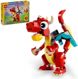 LEGO Creator 3 en 1 31145 Dragon rouge