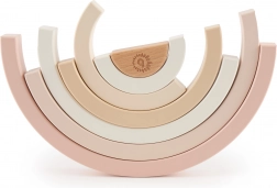 bieco arc-en-ciel en bois empilable faon ella