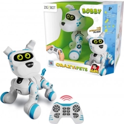 Chien robotique Zigybot Bobby avec capteurs tactiles et télécommande