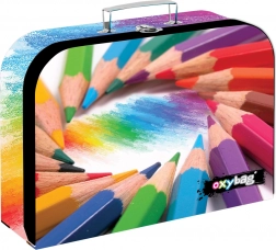 Valise enfant en lamifié crayons de couleur 34 cm