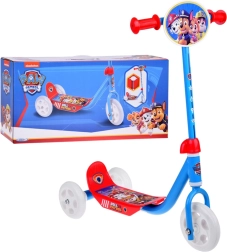Trottinette enfant à trois roues PAW PATROL, rouge‑bleu, jusqu’à 20 kg