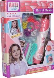 Enfileur de perles pour cheveux avec accessoires