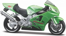 Modèle métallique de moto KAWASAKI Ninja ZR-12R 1:18 avec socle