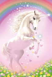 Puzzle Licorne rose 150 pièces