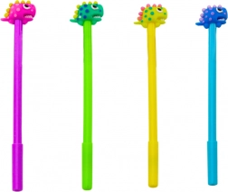 Stylo à bille dinosaure avec butée, encre noire, mélange violet vert 0,5 mm