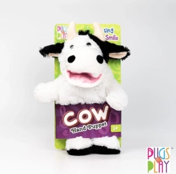PUGS AT PLAY marionnette peluche chantante vache 32 cm