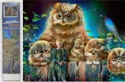 Peinture au diamant Gardiens de la forêt 30x40 cm