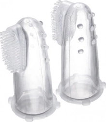 Canpol babies Première brosse à dent de doigt massante avec étui