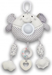 jouet suspendu en peluche éléphant avec lumière et musique