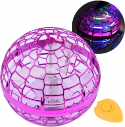 Boule volante UFO avec LED et contrôle par la main – Violet