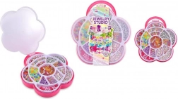 Perles créatives en plastique pour enfants avec boîte de rangement 23 × 26 × 4 cm