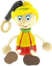 Pinocchio avec chapeau sur ressort