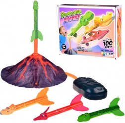 Set de fusées dinosaures à lancement volcanique pour enfants