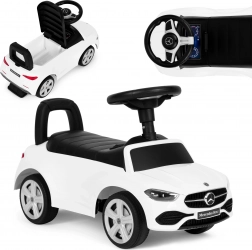 Pousseur pour enfants de style Mercedes C-Class, volant interactif, sons, blanc